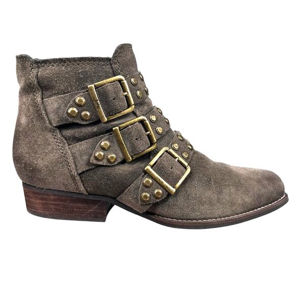 Zodiac Women’s Adele Brown Strap Studded Ankle Boot Size US 8.5 - Picture 1 of 10